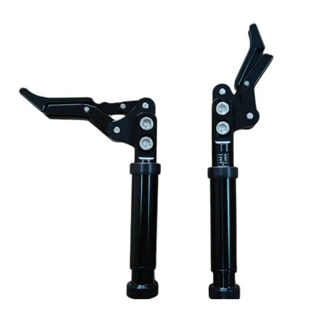 Adjustable wheelchair scissor brakes