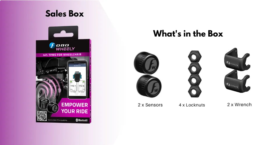 Fobo Wheely Smart Bluetooth 5 Tyre Pressure Monitoring System - Surgical Engineering