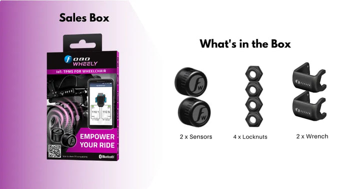 Fobo Wheely Smart Bluetooth 5 Tyre Pressure Monitoring System - Surgical Engineering