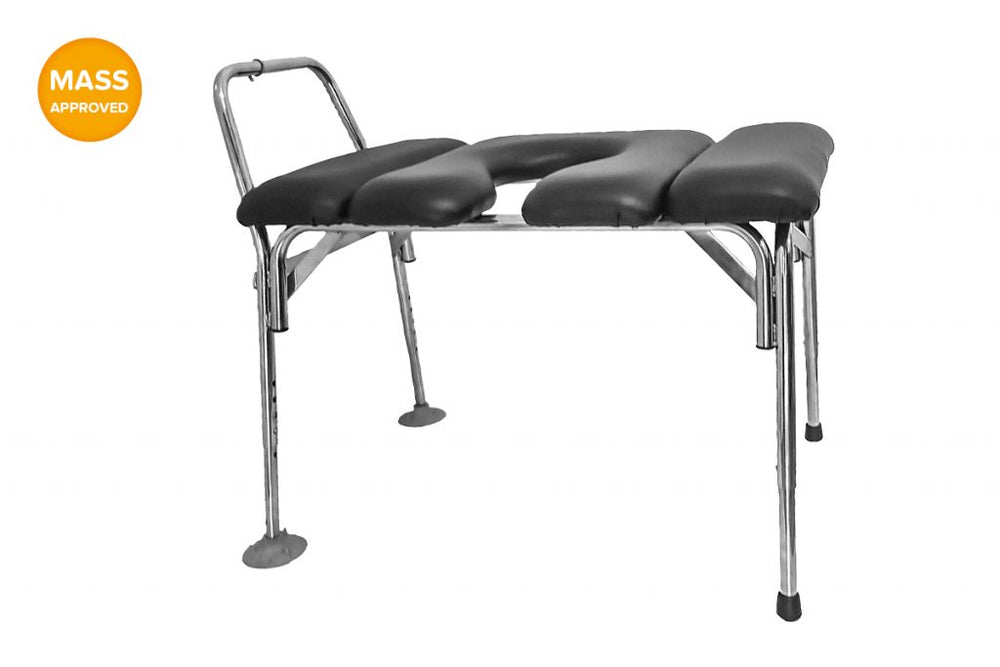 K.I.S SHOWER TRANSFER BENCH- 
QUALITY-MADE RUST AND WATERPROOF CONSTRUCTION

Shower in comfort.SPECIFICATIONS:
 

Quality Assured – Tested to AS/NZS 3973:2009
User Weight 150kg
Quality Fittings
- Surgical EngineeringWheelchair Supplier Brisbane - K.I.S